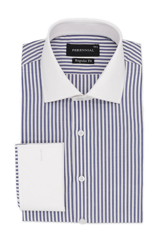 Blue Bengal Stripe Double Cuff Shirt