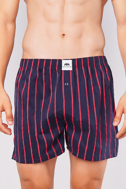 Red Stripes Woven Boxer Shorts