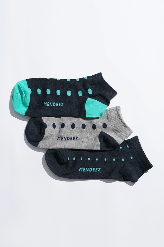Dotted Ankle Socks - Pack of 3