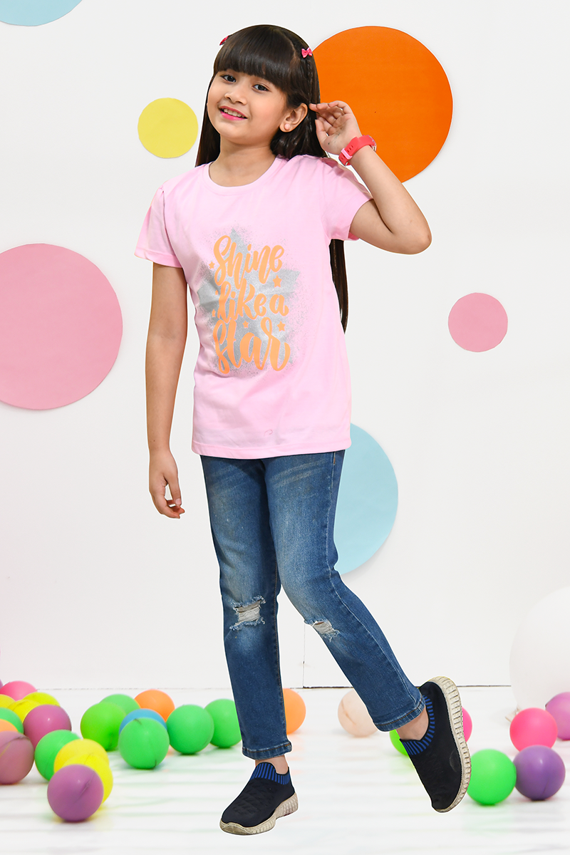 Girls Summer T-Shirt GS2301-Pink