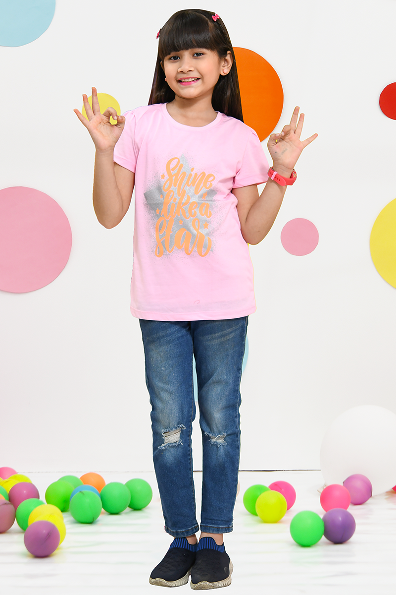 Girls Summer T-Shirt GS2301-Pink