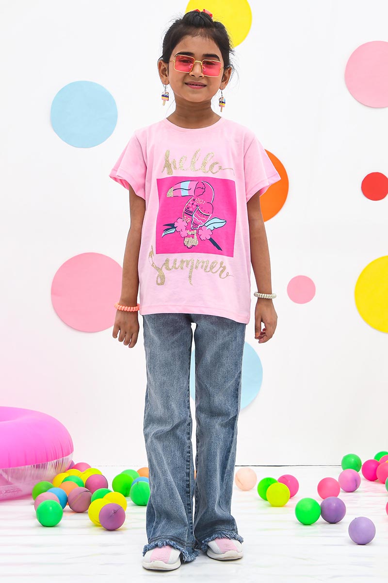 Girls Summer T-Shirt GS2309-Pink