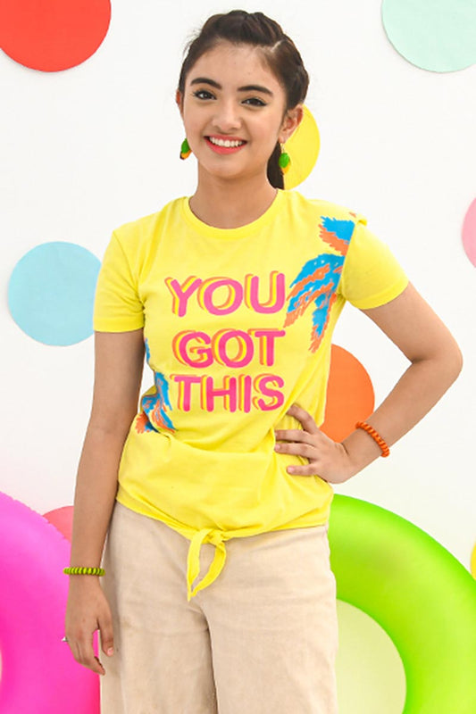 Girls Summer T-Shirt GS2306-Yellow
