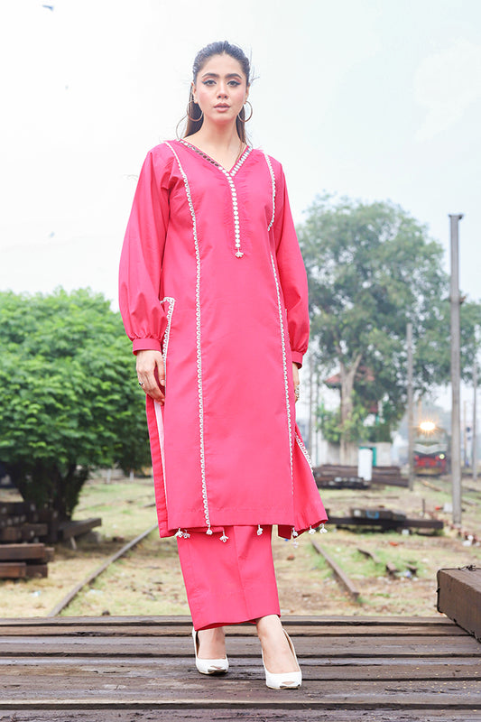 2Pc Dyed Lawn Suit SULP-08