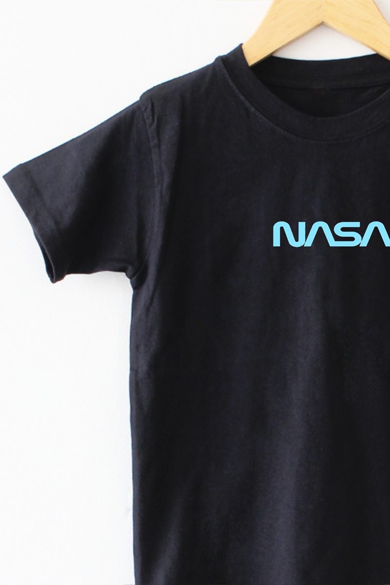 NASA Black T-Shirt For Men - BLK-NT1
