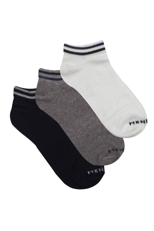 Plain Ankle Socks - Pack of 3