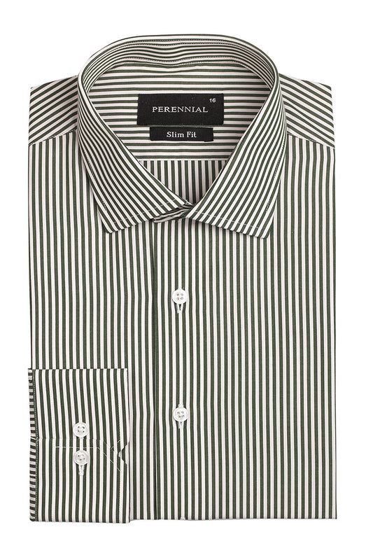 Green Bengal Stripe Shirt