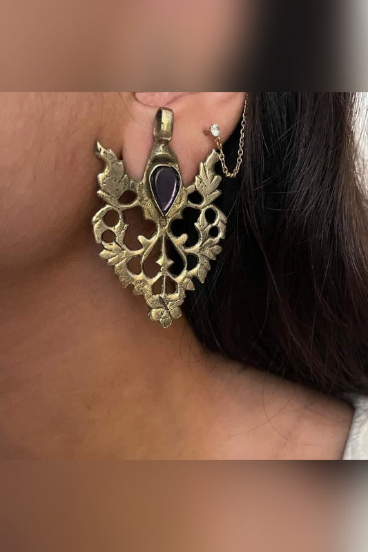 Antique Gold Drop Earrings (ER-01)
