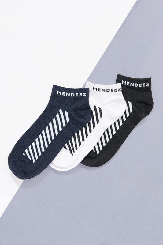 Barcode Ankle Socks - Pack of 3