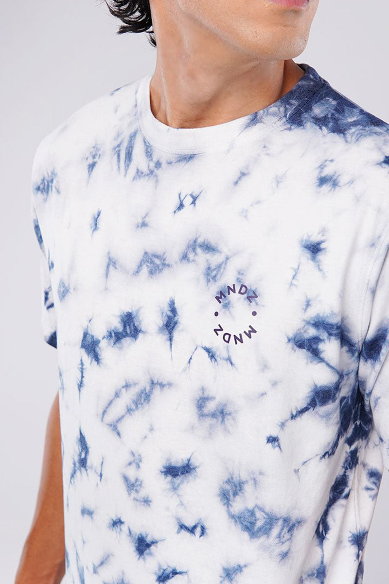 Blue Drizzle Tie and Dye T-Shirt