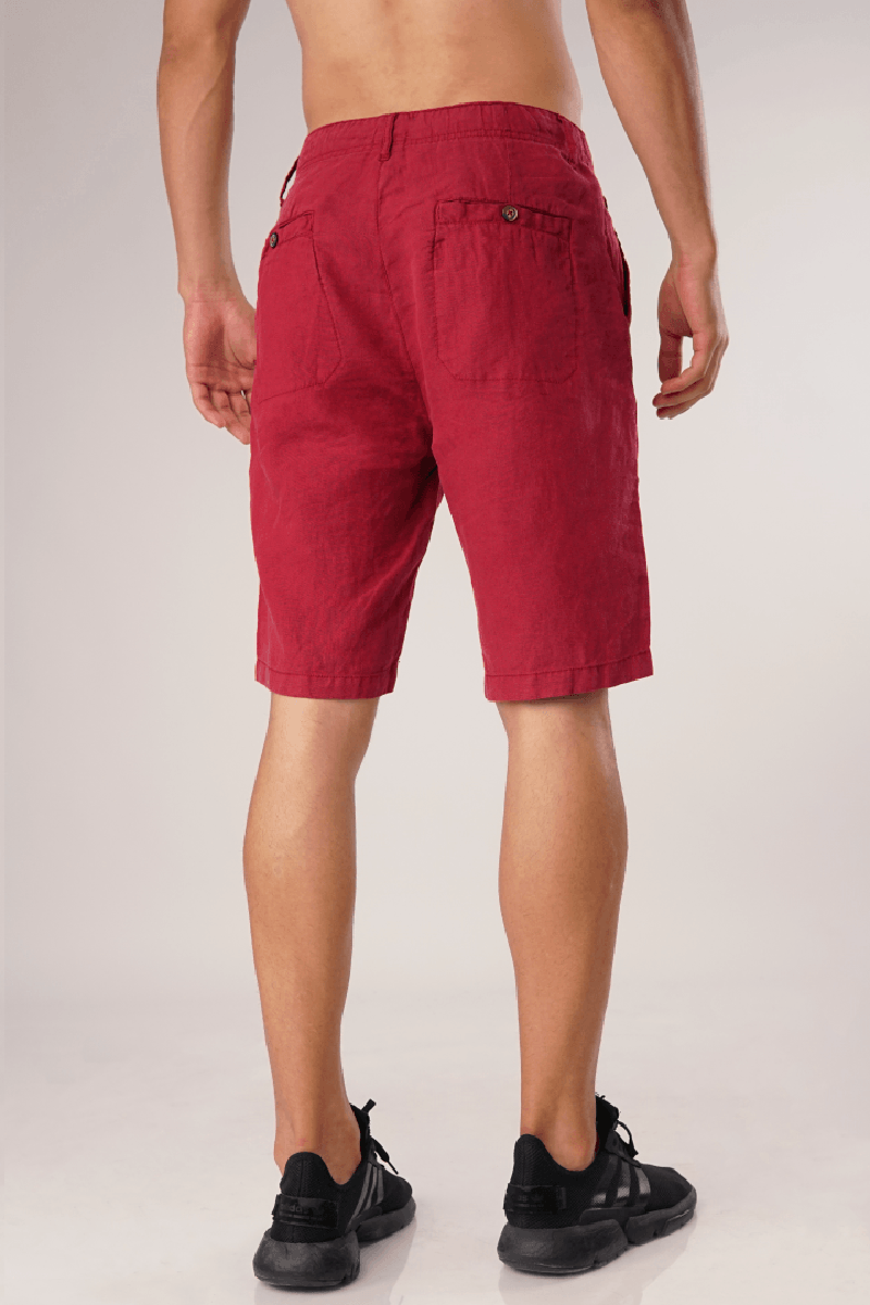 Ferrari Red Casual Shorts