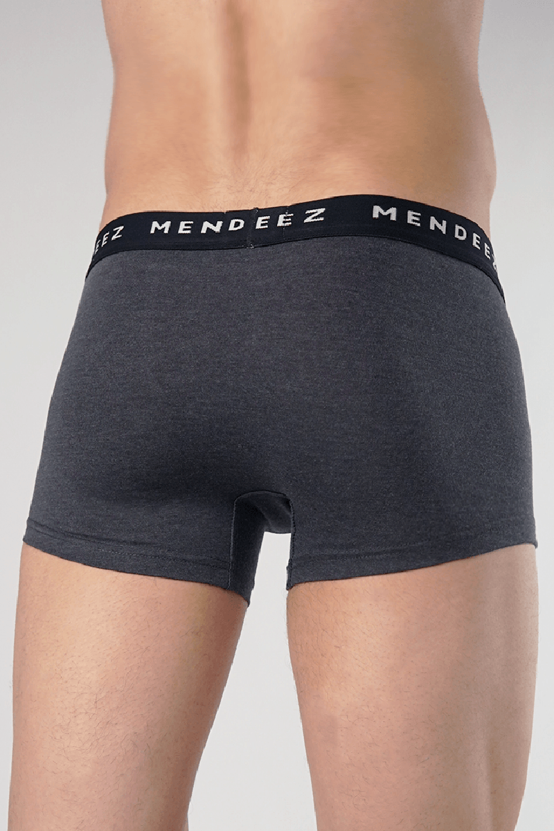 Jacquard Boxer Trunks - Pack of 3 - Charcoal