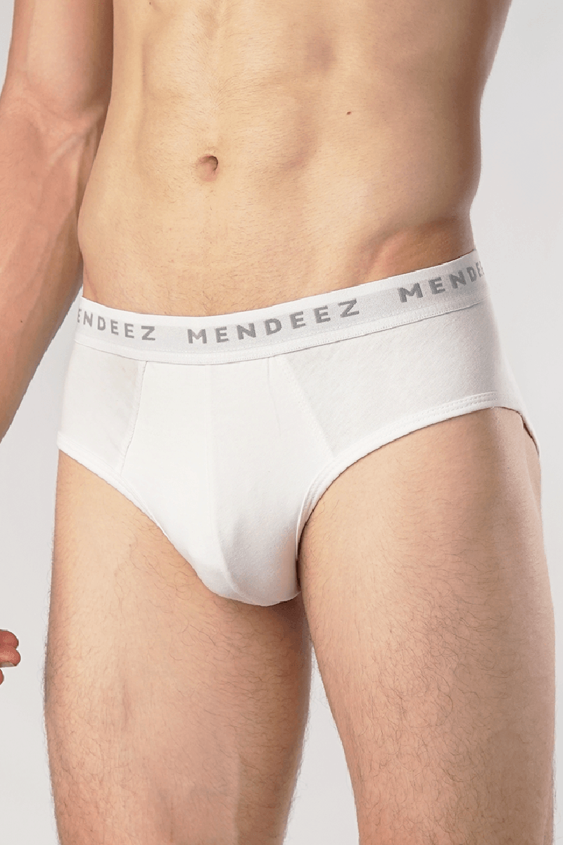 Jacquard Brief - Pack of 3 - White