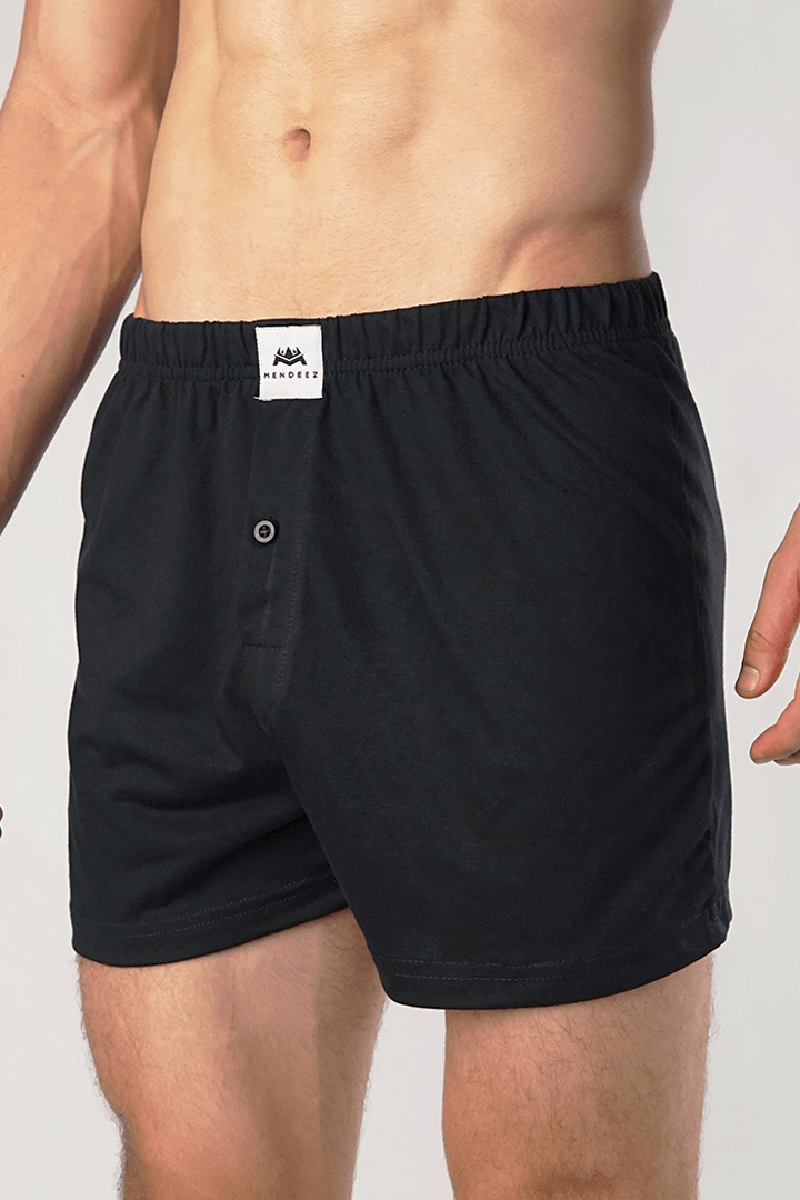 Jersey Boxer Shorts - Pack of 3 Black