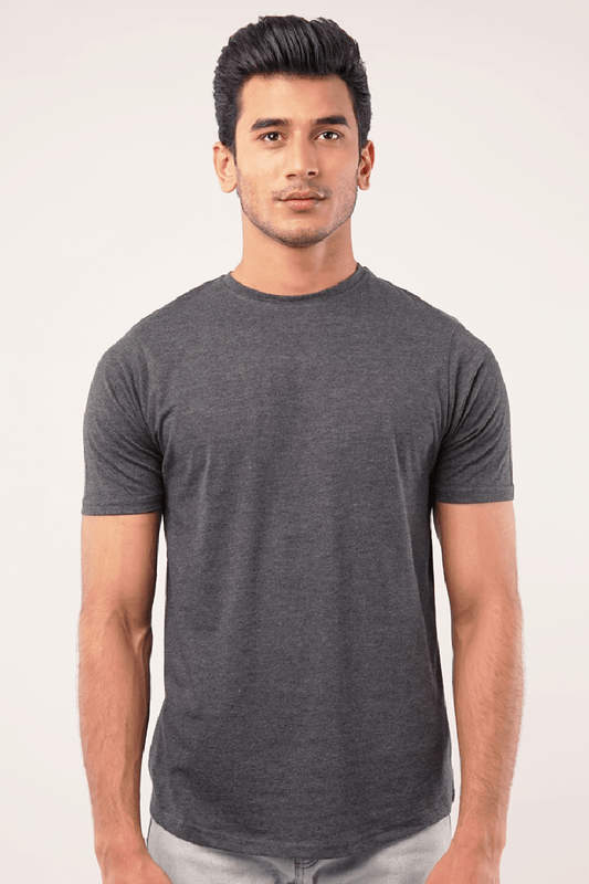 Koel Crew Neck T-Shirt - Charcoal Grey