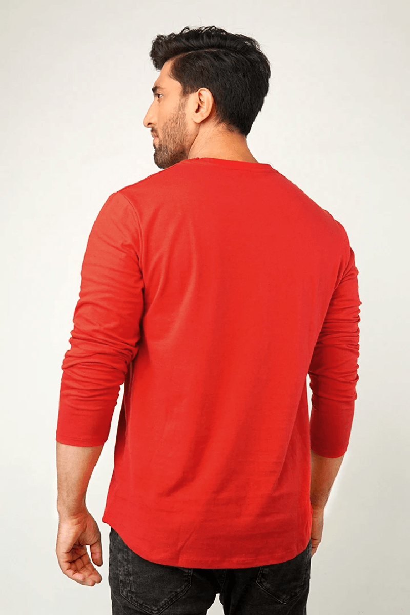 Red Army Full Sleeve Henley T-Shirt