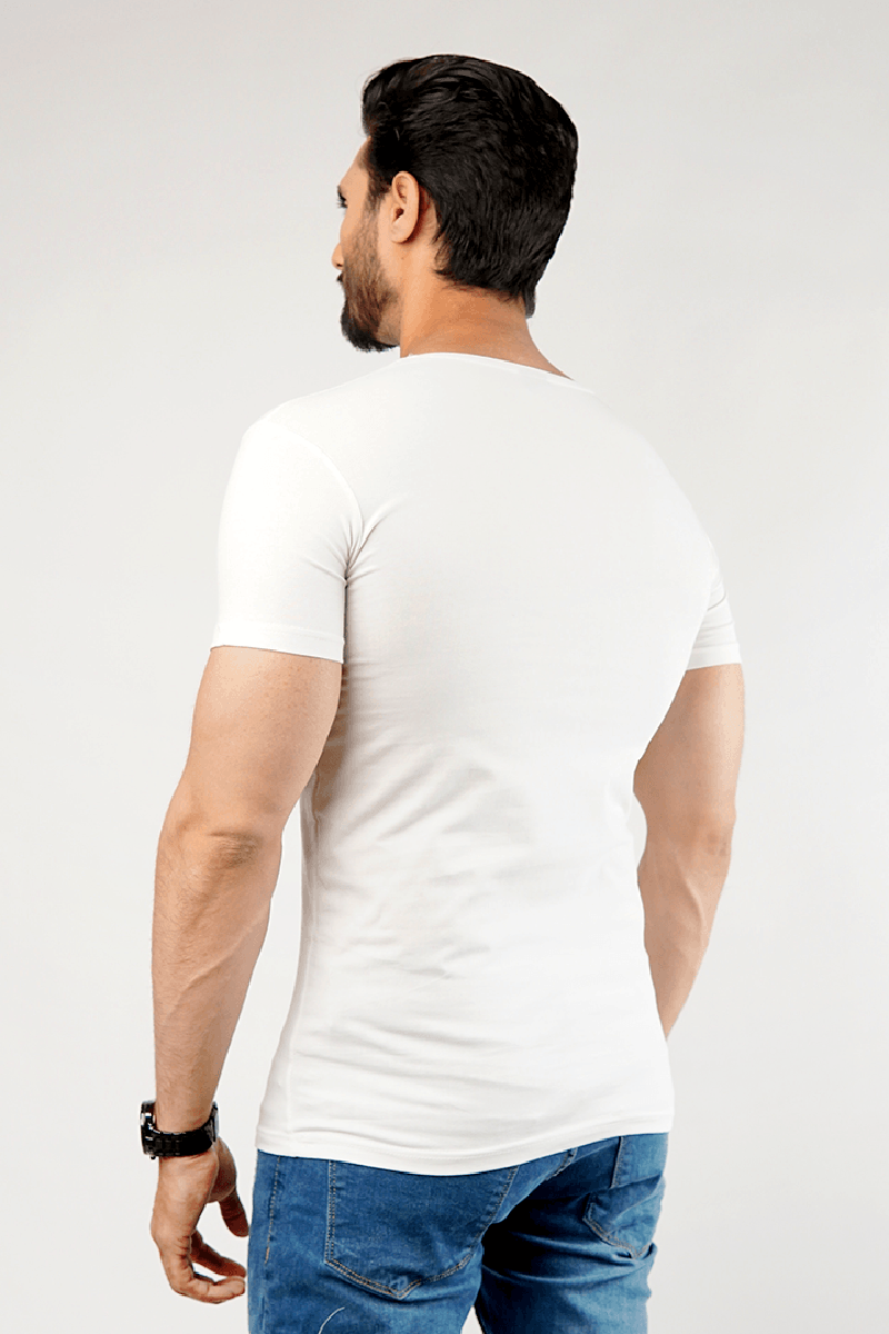 Undershirt Cotton Lycra - (White)