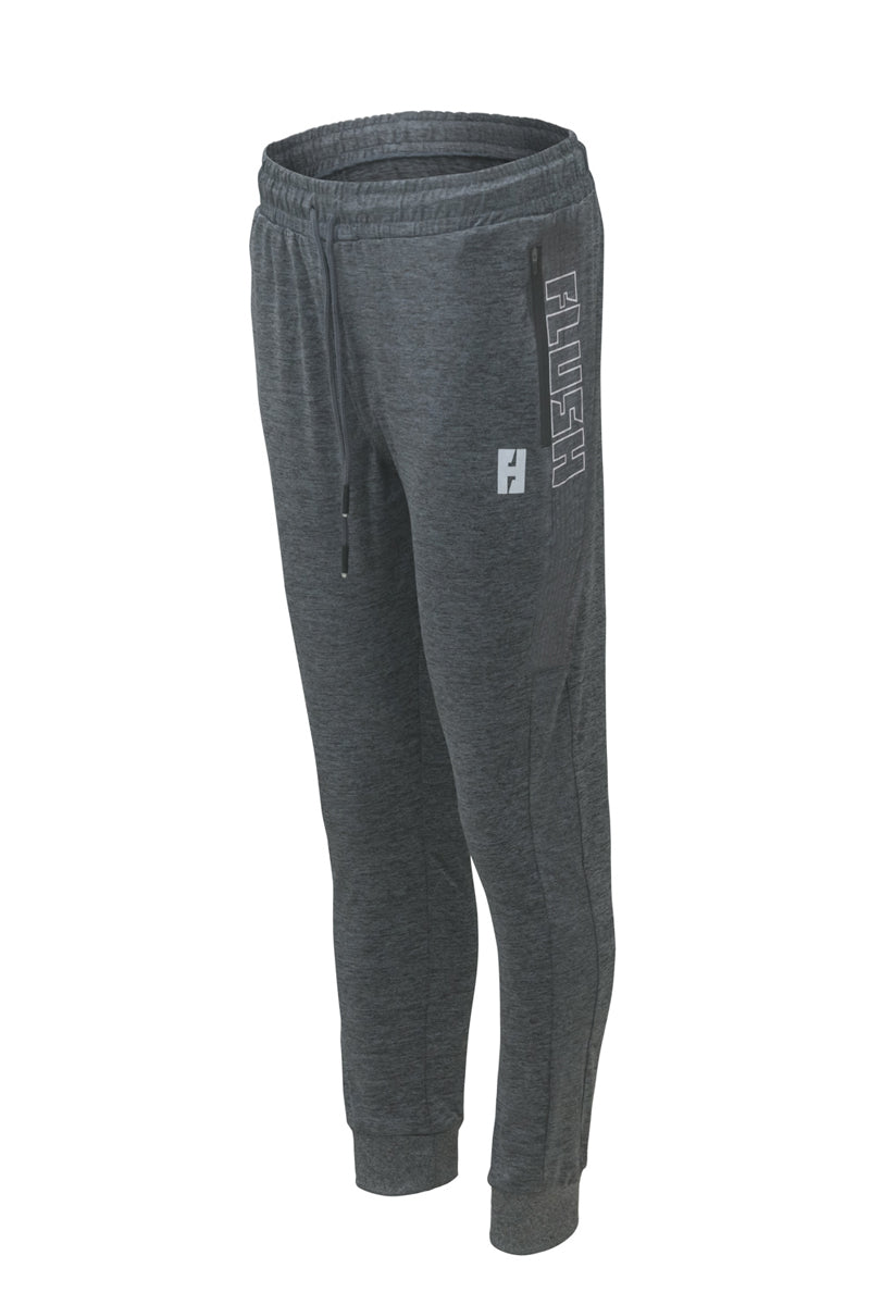 Flush Sports Athletic Running Trouser With Secure Zipper Pocket Blue