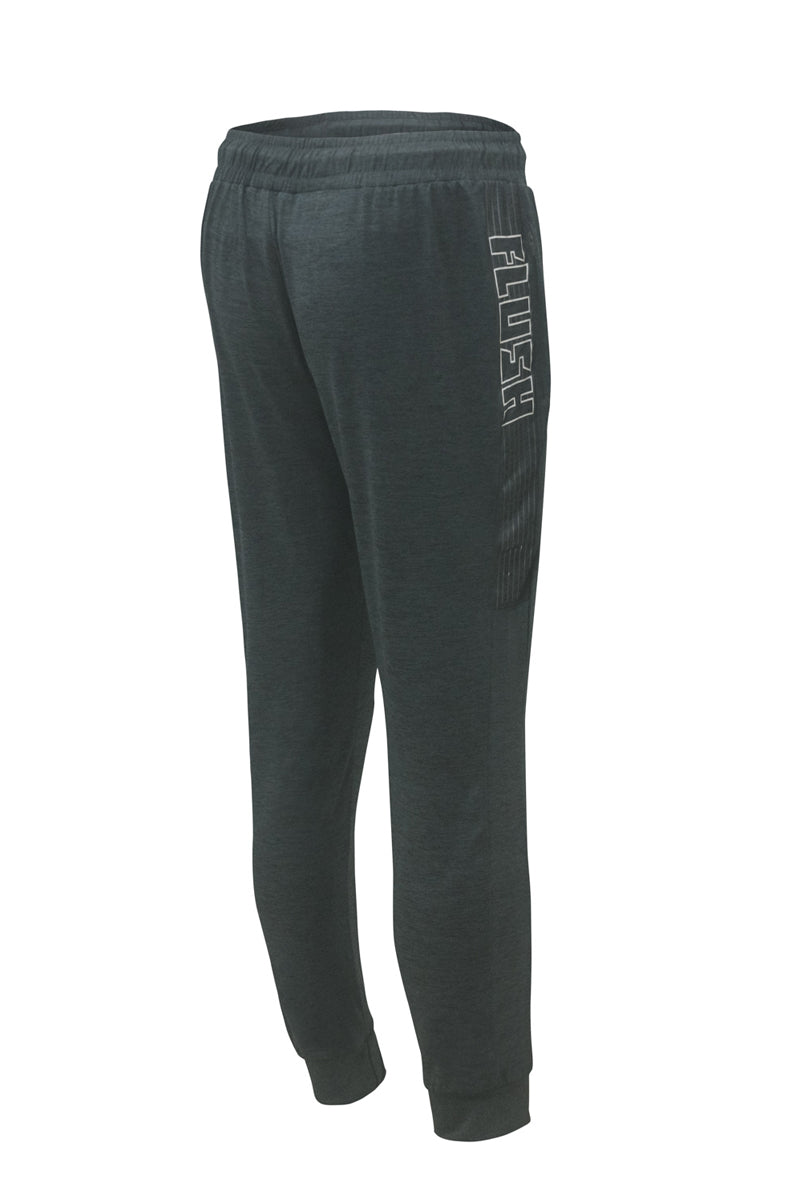 Flush Sports Athletic Running Trouser With Secure Zipper Pocket Green