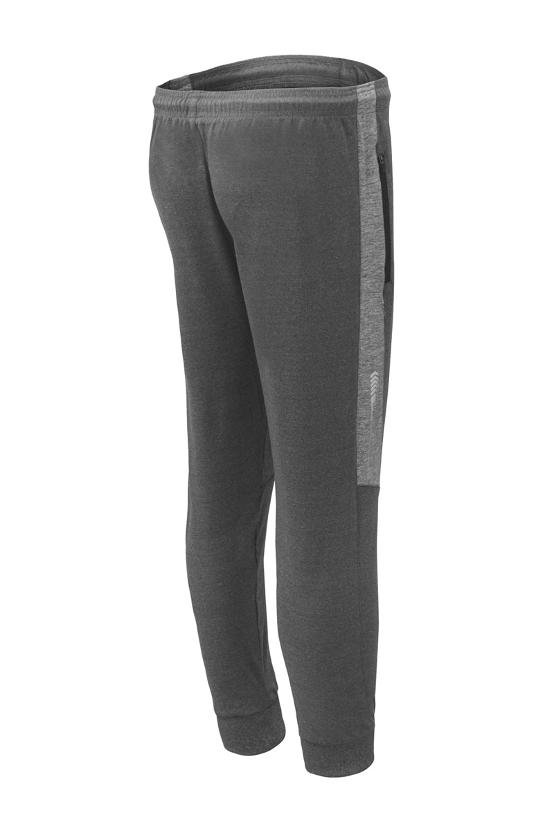 Flush Sports Athletic Running Trouser With Secure Zipper Pocket Charcoal