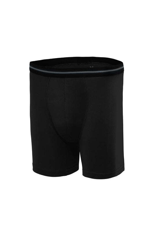 Flush Tagless Cool Dri Boxer Briefs with Comfort Flex Waistband - Black