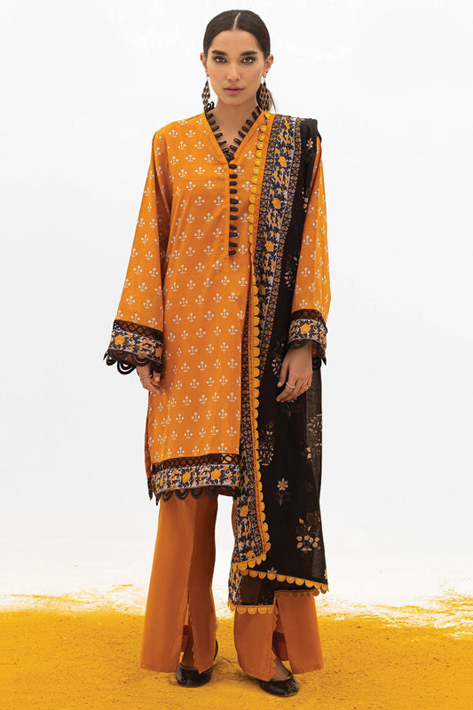 Unstitched 3 Piece Printed Lawn Shirt, Cambric Pant and Lawn Dupatta