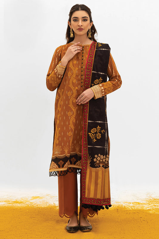 Unstitched 3 Piece Printed Lawn Shirt, Cambric Pant and Lawn Dupatta