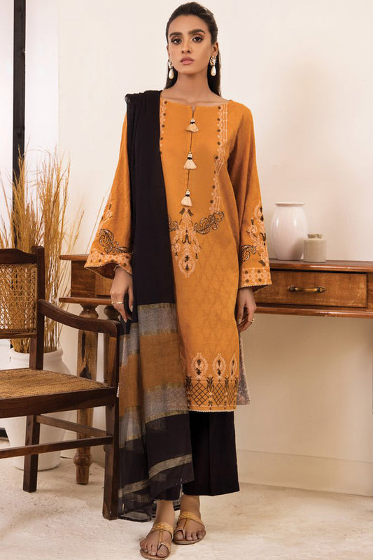 Unstitched 2 Piece Printed Jacquard Shirt And Out Source Dupatta