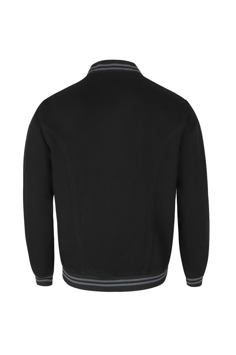 Black Denim Zipper Jacket-HMJDW210006