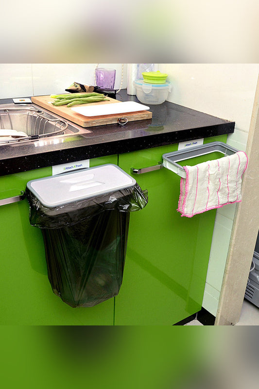 Kitchen Cabinet Door Trash Storage Basket Holder