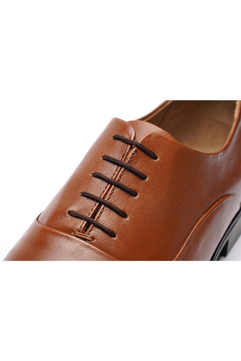 Nexara 1110 Handmade Men's Tan Leather Shoes