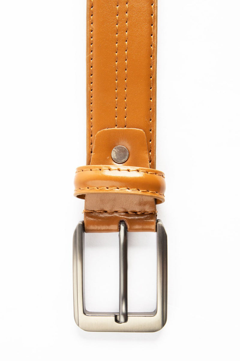 Tan Leather Semi Formal Classic Belt HMBLT210010