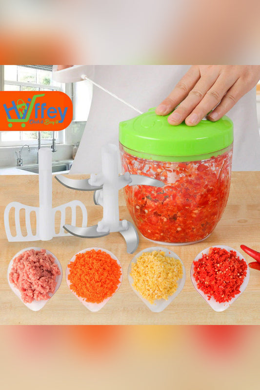 Easy Spin Cutter  Speedy Vegetables And Fruits Chopper
