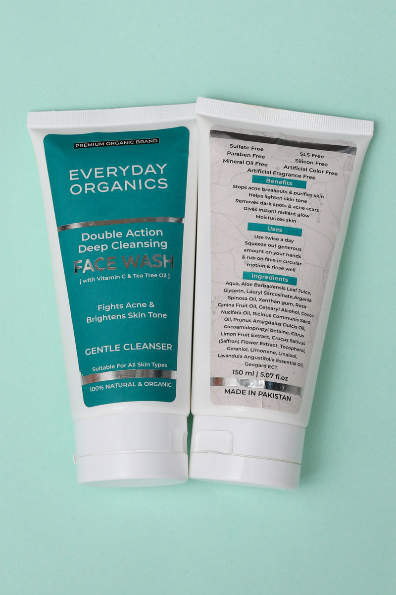 Double Action Deep Cleansing Facewash With Vitamin C & Tea Tree Oil