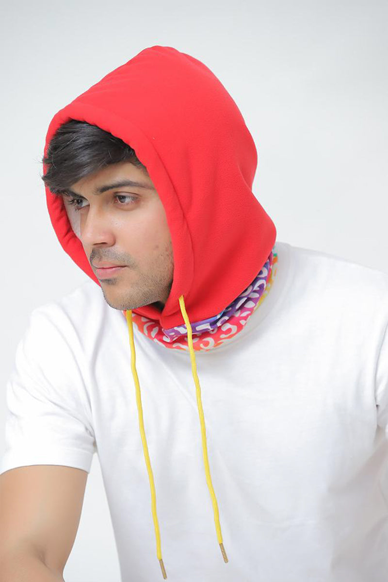 Red Hooded scarf