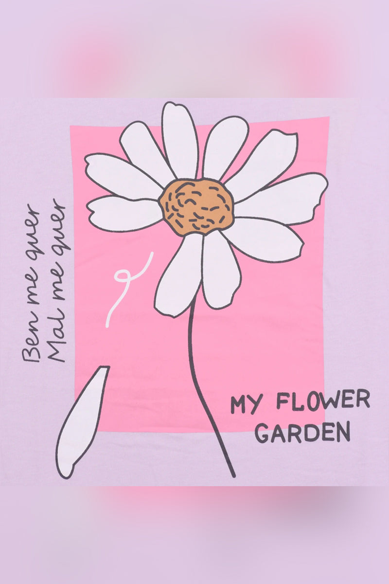 Women's Flower Garden Graphic Tee Shirt