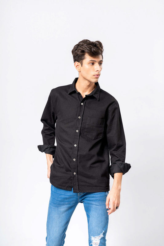 HNH Reydon Black Shirt ST0001M-BLK