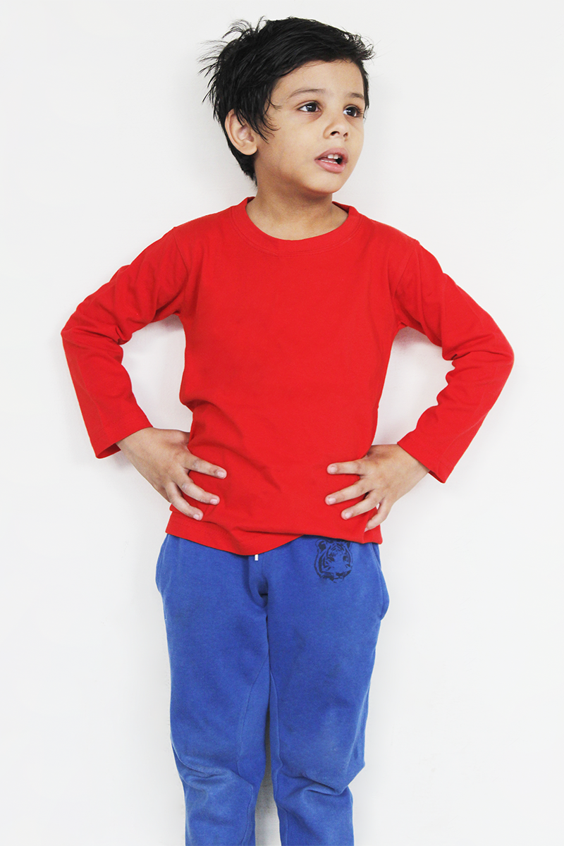 Red Long Sleeves T-Shirts For Kids