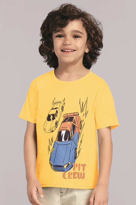 Boy's Pit Crew Graphic Tee Shirt