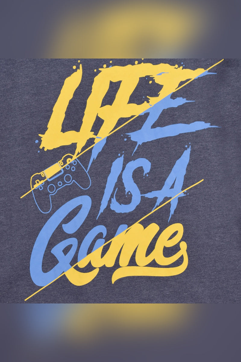 Men's Life Is A Game Graphic Tee Shirt
