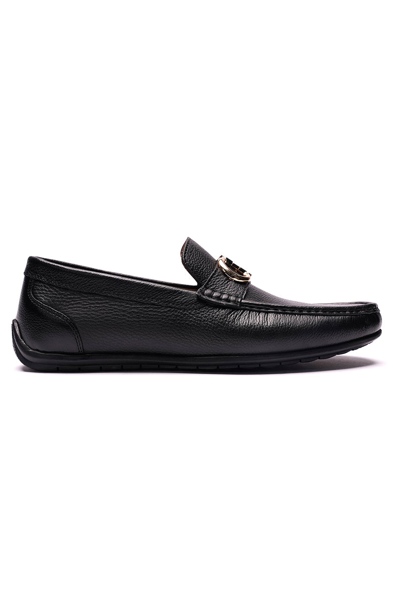 Nexara 2012- Men's Black Moccasin Shoes