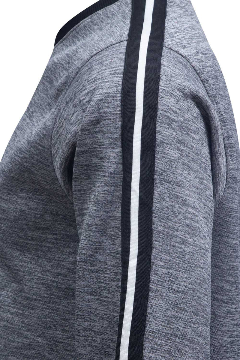 Sweat Shirt With Jacquard Tape On Sleeves