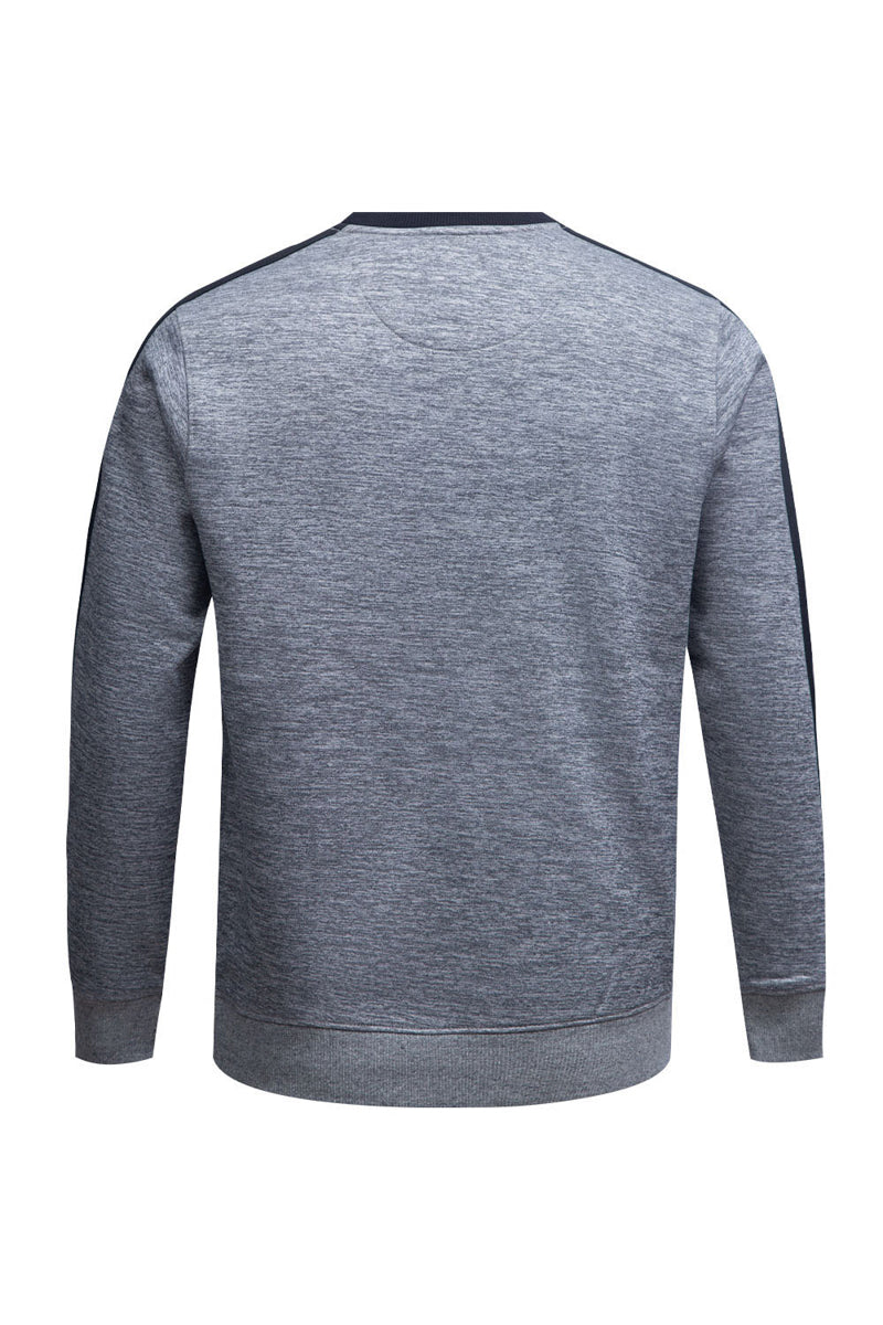 Sweat Shirt With Jacquard Tape On Sleeves