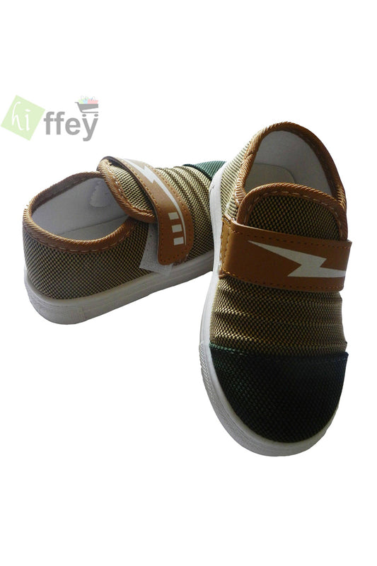 Brown and Green Casual Shoes for Boys