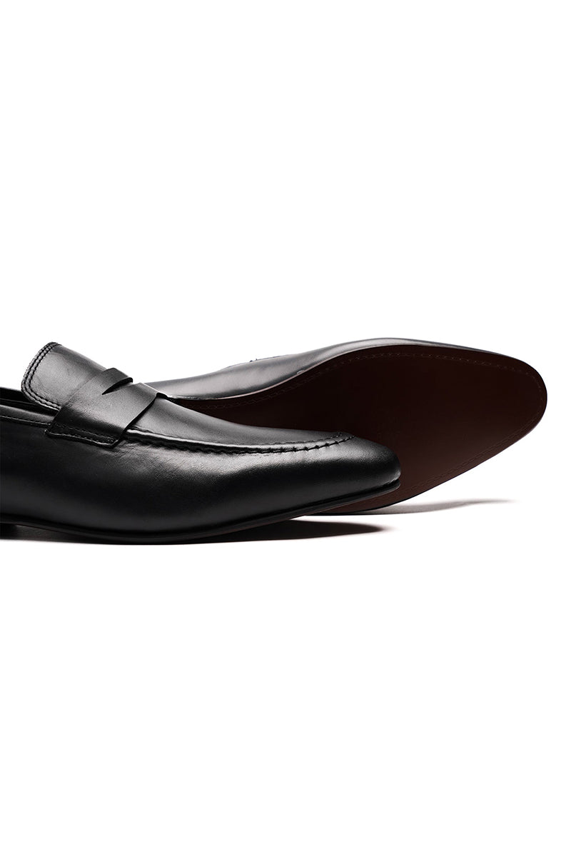Nexara 1127 Men's Black Leather Shoes
