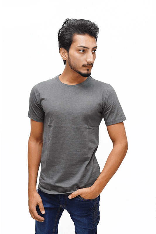 T-Shirt Simple Charcoal Colour SO0349TSHRTCHA