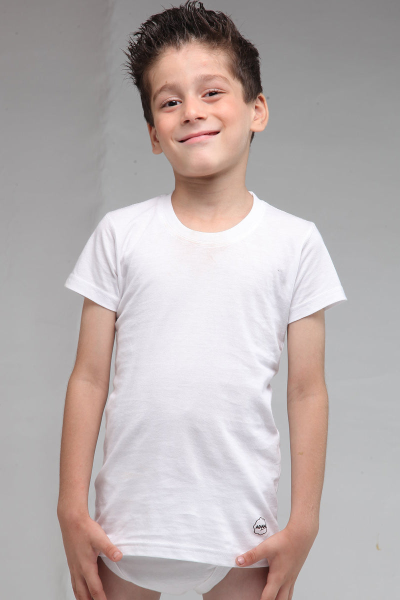 T-Shirt White For Boys (Pack Of 1)