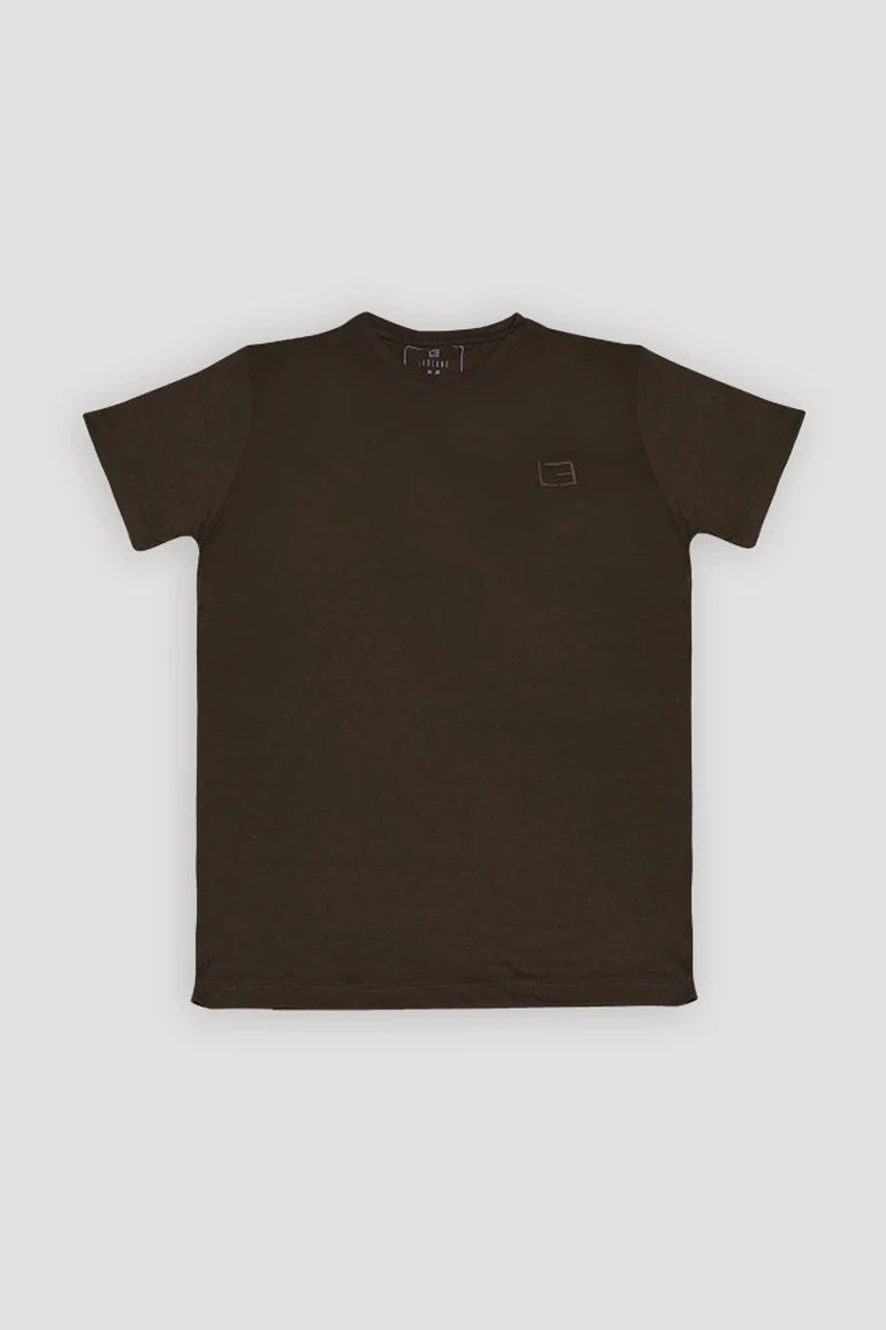 T-Shirt Brown Half Sleeves