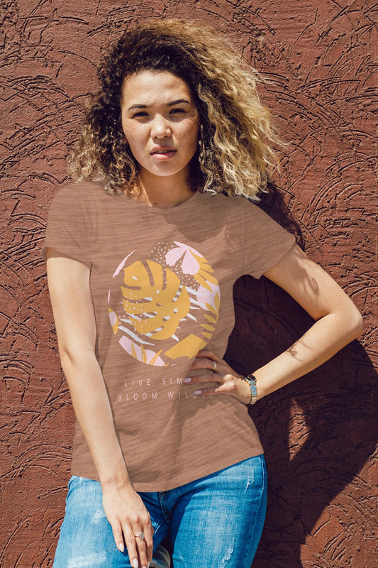 Women's Rust Live Simply Graphic Tee Shirt
