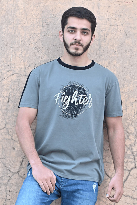 T-Shirt Fighter Print SO0400TSHTFGT